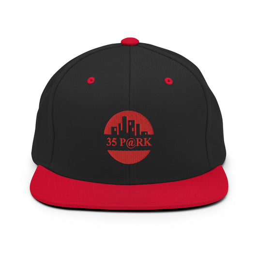 35 PARK - Black/Red Snapback Hat