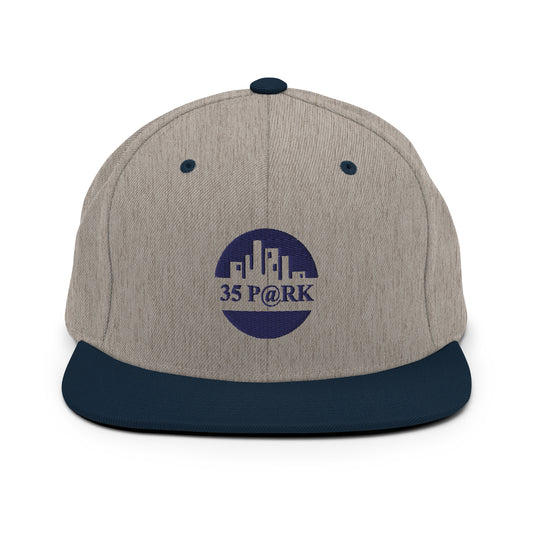 35 PARK - Gray/Blue Snapback Hat